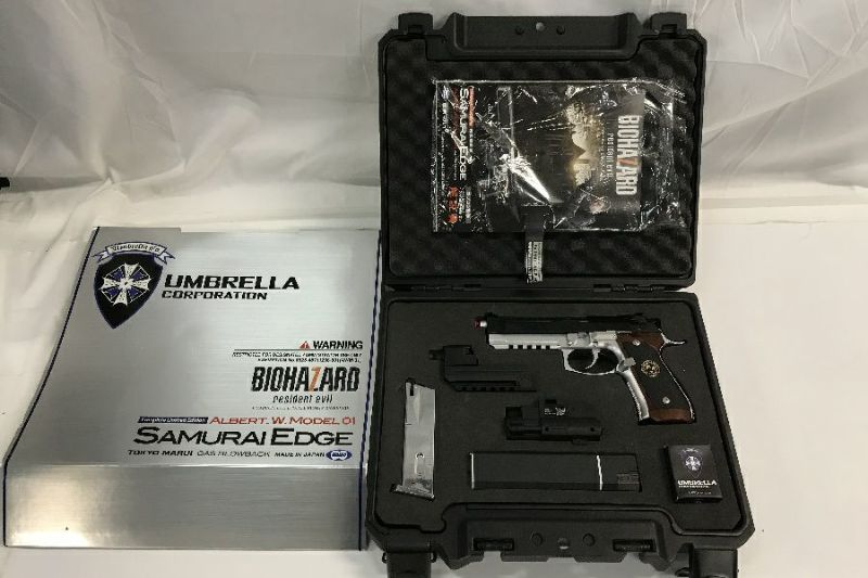 日本製人気マルイ バイオハザード サムライエッジ アルバート.W.モデル サイレンサー サプレッサー 　　　　　　/BIOHAZARD SAMURAIEDGE M92 MARUI ガスガン