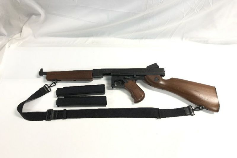 国産高評価東京マルイ スタンダード電動ガン THOMPSON M1A1(トンプソン)中古品 アンブレイカブルカスタム仕様 フルメタル×樹脂 初速86.0m/s 電動ガン